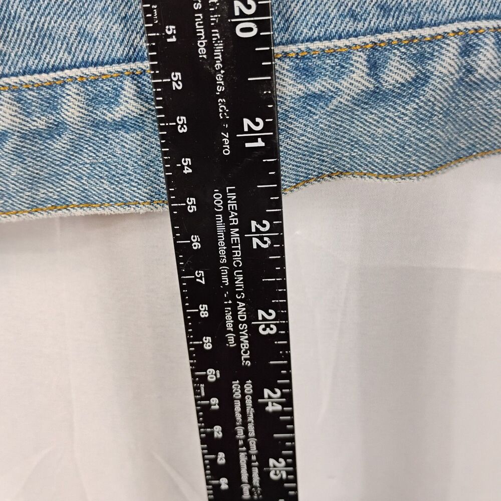 Nuovo County Seat Womens Medium Blue Denim Green Plaid Flannel Front & Sleeves - Picture 9 of 10